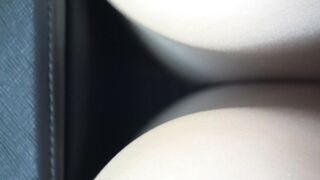 困り顔でめっちゃかわいい就活olさん シマシマパ〇ツでさらにかわいい 顔出し4k撮影ドアップあり電車からの風景 voyeur jp