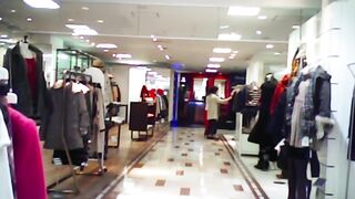 128 顔バチ美人店員様の水色パンツ覗き voyeur jp