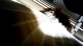 002清楚系ストライプワンピの美人お姉さん voyeur jp