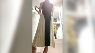h m 店内着替え vol 21 スタイルの抜群モデル美女の最強突き出し尻と顔と体のギャップがすごい美女 voyeur jp