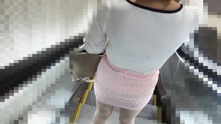 電車痴漢 激エロボディのタイトミニol マシュマロ巨乳車内モロ出し電マ責め ホテル中出しで半失神昇天 高画質 voyeur jp