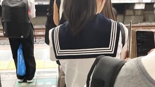 素人プレイ日記７９TRAIN目★セーラー服ポニテ女子の生態 voyeur jp