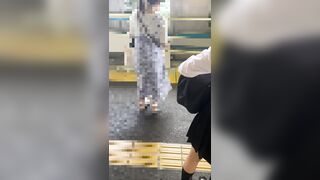 痴漢記録日記vol 90 1人目 清楚系柔らか巨乳女子校生 voyeur jp