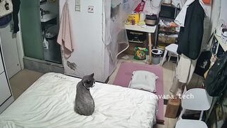 ✅ファミリーチャンネル5-23✅ 若いカップルの最もリアルな日常を自宅でお届けします。暖かくなってきたので、巨乳の女性は帰宅するとすぐに ipcam 01-200626