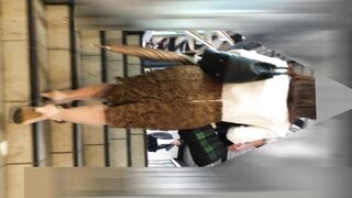 4k bomb617 超絶美人 童顔スレンダーお姉さんのスト越し白p エスカめくり voyeur jp