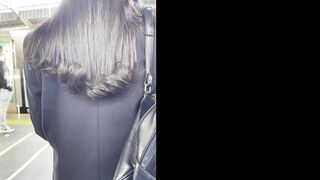 梟の痴漢報告046 朝の最強で大人っぽい制服女子に生マン voyeur jp