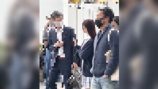 電射男001 普通じゃ知り合えない上玉女子 生の生太ももにぶっかけ痴漢 voyeur jp