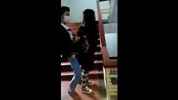 [한국야동] 교양동 계단에서 떡치는 멋진 친구 야동찍어주기