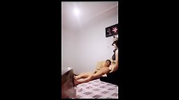 Rough Sex of A Chinese Straight Guy and a TS CD