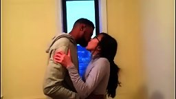 Korean Student makes out with her first Black Guy