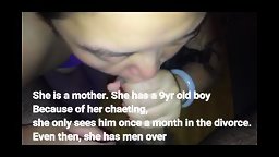 Chinese Mom Sucks Cock