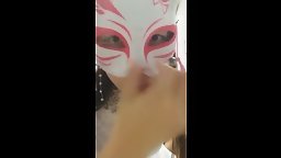 Chinese Student Masked Masturbation