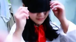 Shy Masked Chinese Girlfriend Getting Her First Blowjob As Birthday Present