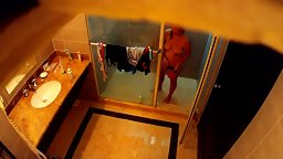 Asian Wife Hidden Shower at Hotel