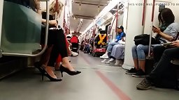 Filming All The Sexy Korean Feet On The Train
